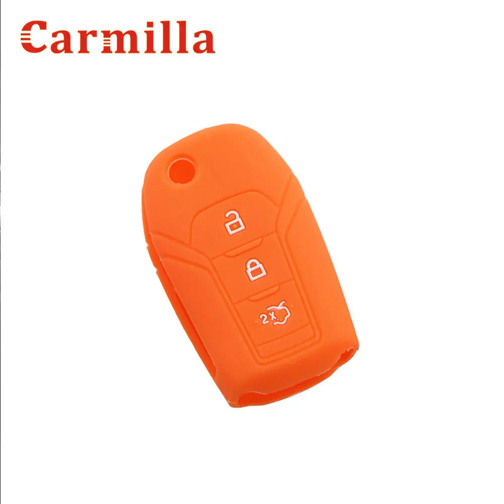 Силиконовый чехол для автомобильного ключа Ford F-150 F-250 F-350 Explorer Ranger KA Fiesta Mondeo с