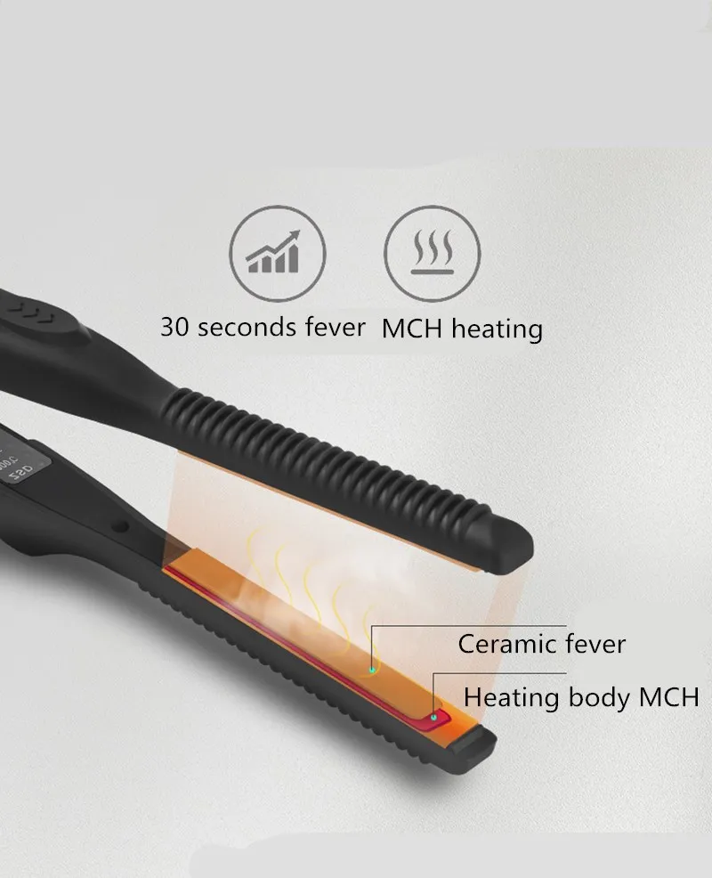 Профессиональный Выпрямитель для волос 2 в 1 щипцы завивки Плойка коротких