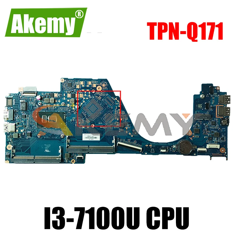 

For HP TPN-Q171 14-AL I3-7100U Laptop Motherboard DAG31AMB6D0 SR2ZW DDR4 Notebook Mainboard