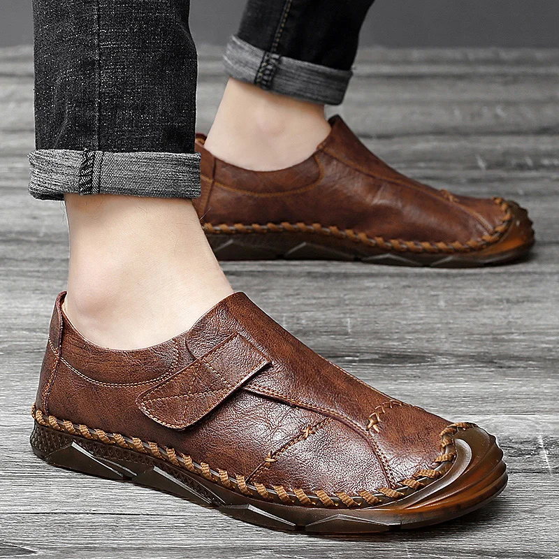 

Zapatos De Hombre Cuero Genuino Men's Shoes Large Size Lather For Men Fashion Sapatenis Masculino Casual Leather
