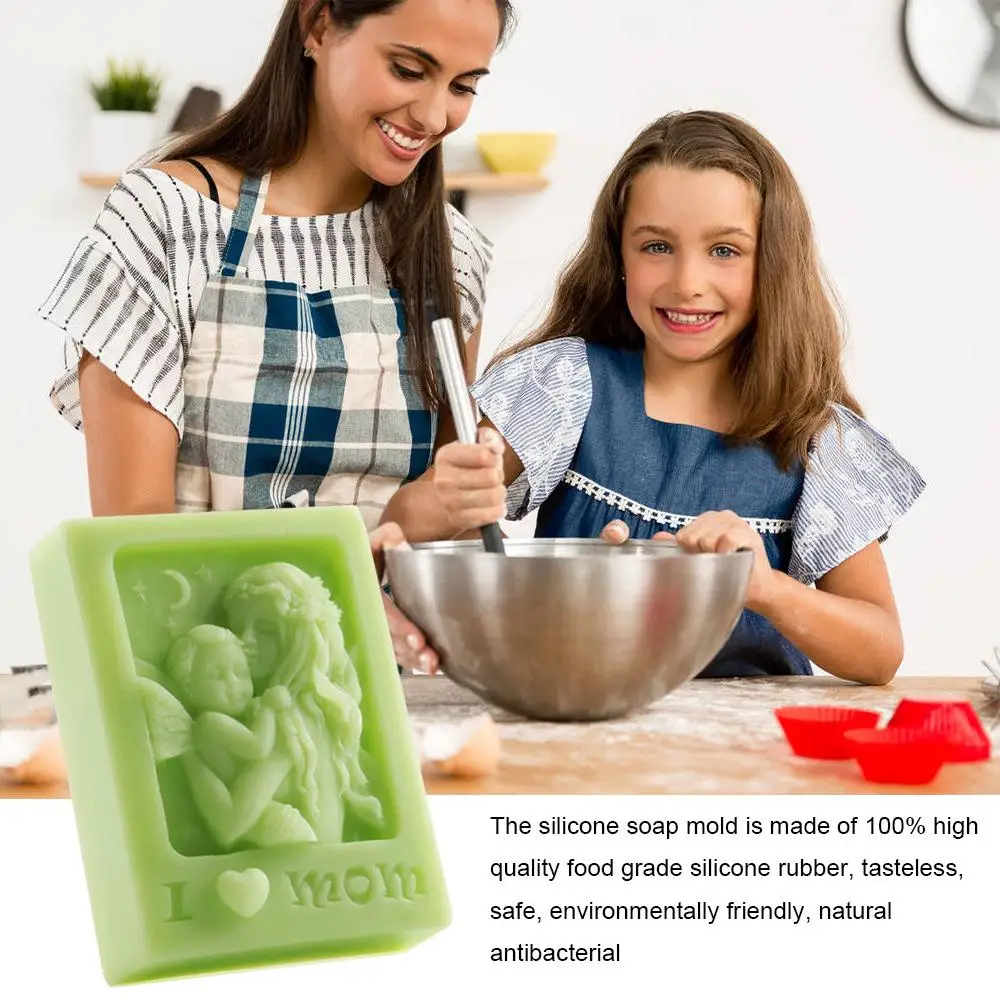 Сделай Сам 3D мама ребенок Ангел силиконовые Форма для украшения тортов мастикой