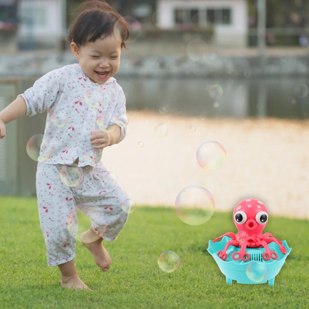 

1 Set of Kid Bubble Machine Toys Cartoon Octopus Shaped Bubble Plaything )