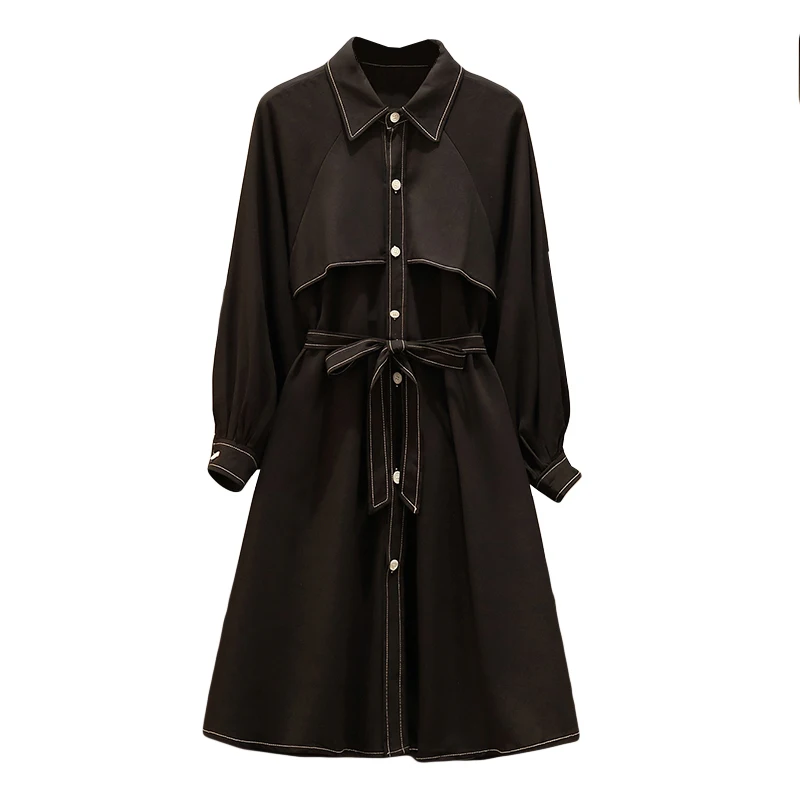 

Элегантное роскошное повседневное женское платье зима 2019 темпераментное качество лучшее платье с длинным рукавом Vestido Com Cinto Clothing OO50QN