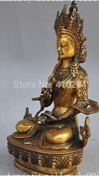 Бесплатная доставка Тибетский буддизм бронзовый позолоченный Tara Vajrasattva phurpa Vajra