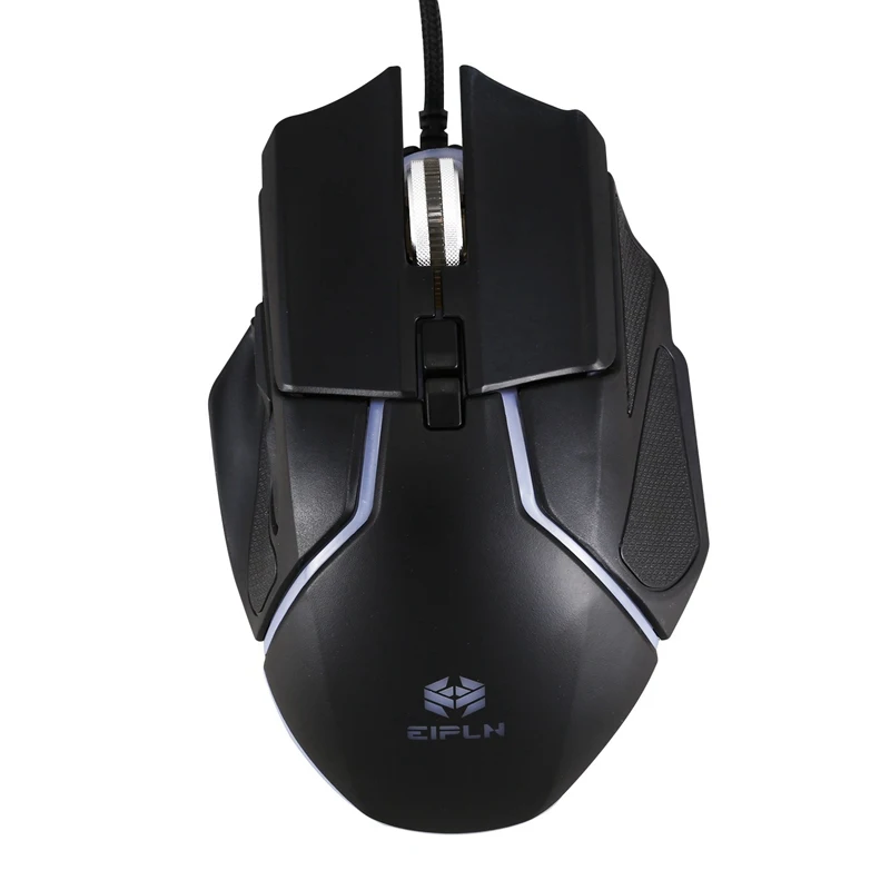 

HOT-Eipln Mechanical Mouse Wired USB Colorful LED Backlit Gaming Mouse