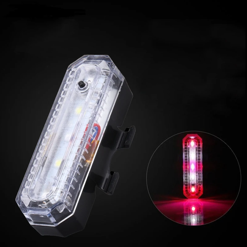 Топ! 4 режима светодиодный велосипедный задний фонарь ночной Светильник USB