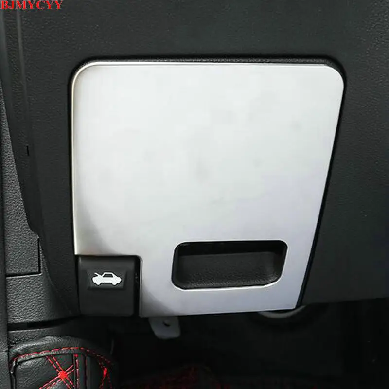 

BJMYCYY Stainless steel decorative patch for the front panel of the main driver's storage box For KIA Sportage R 2018 2019