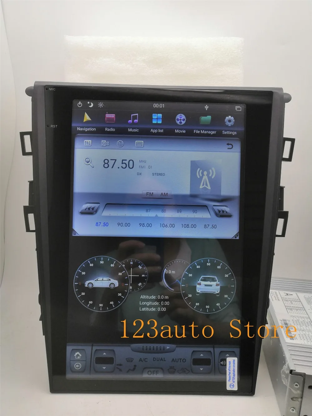 12,1 ''вертикальный экран Tesla стиль Android 8,1 автомобильный DVD gps плеер NAVI для Ford Mondeo Fusion MK5 2013- радио PX6 carplay