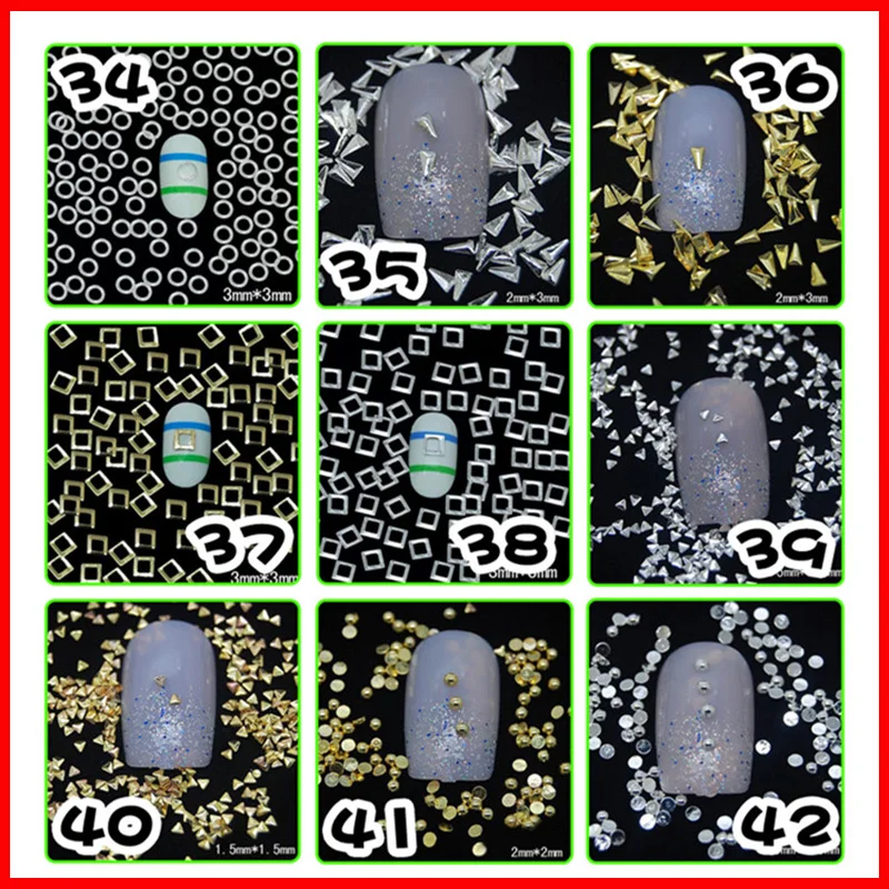Заклепки в стиле Панк Стразы для ногтей хрустальные аксессуары 3D дизайн