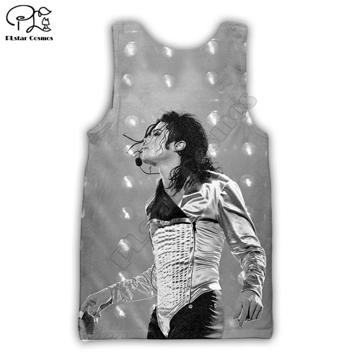 

PLstar Cosmos Michael Jackson 3D Printed Men for women t shirt Harajuku summer Short sleeve shirt Casual T-shirt top style-1