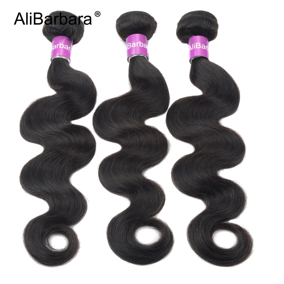 Alibbara волосы индийские волнистые человеческие пучки 100% Remy наращивание