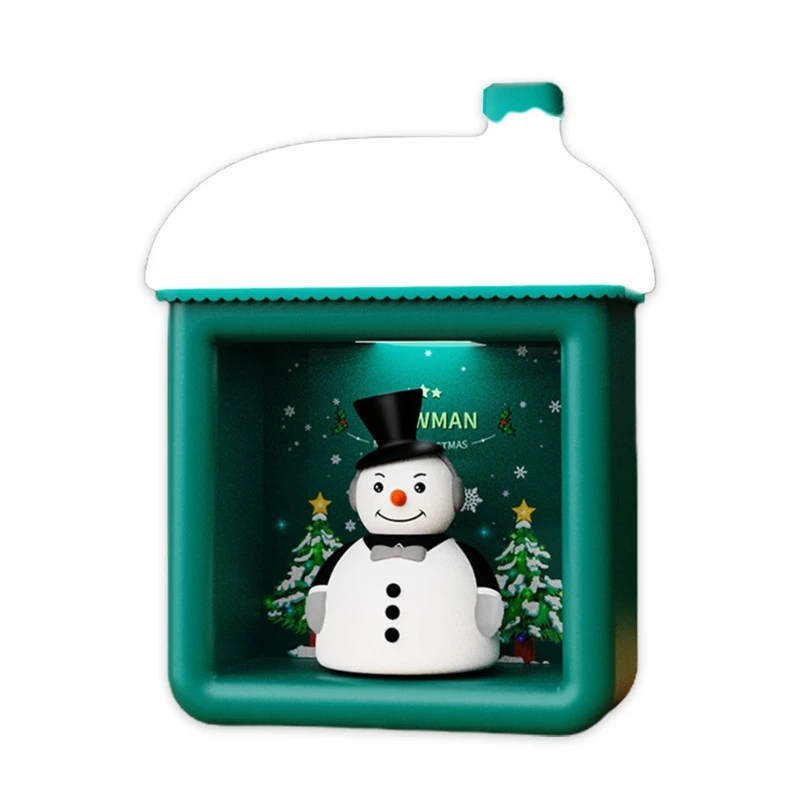 Светодиодный светильник Snow House с милым Санта-Клаусом снеговиком котенком USB