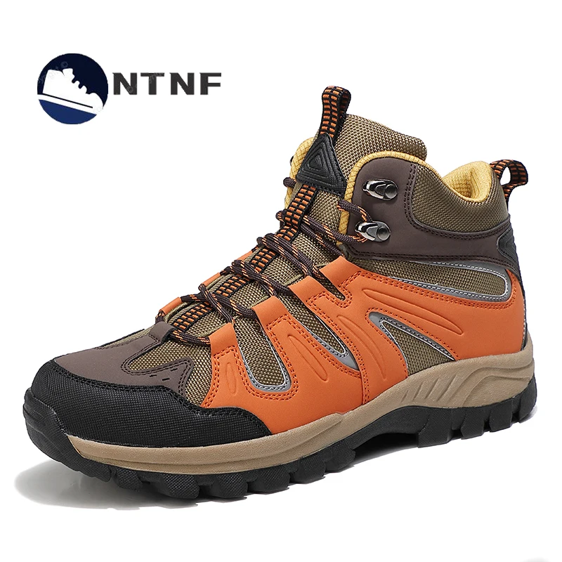 

Mens Outdoor Hiking Shoes Mountain Trekking Climbing Sneakers Waterproof Camping Tactical Hiking Boots High Ankle Walking Shoe