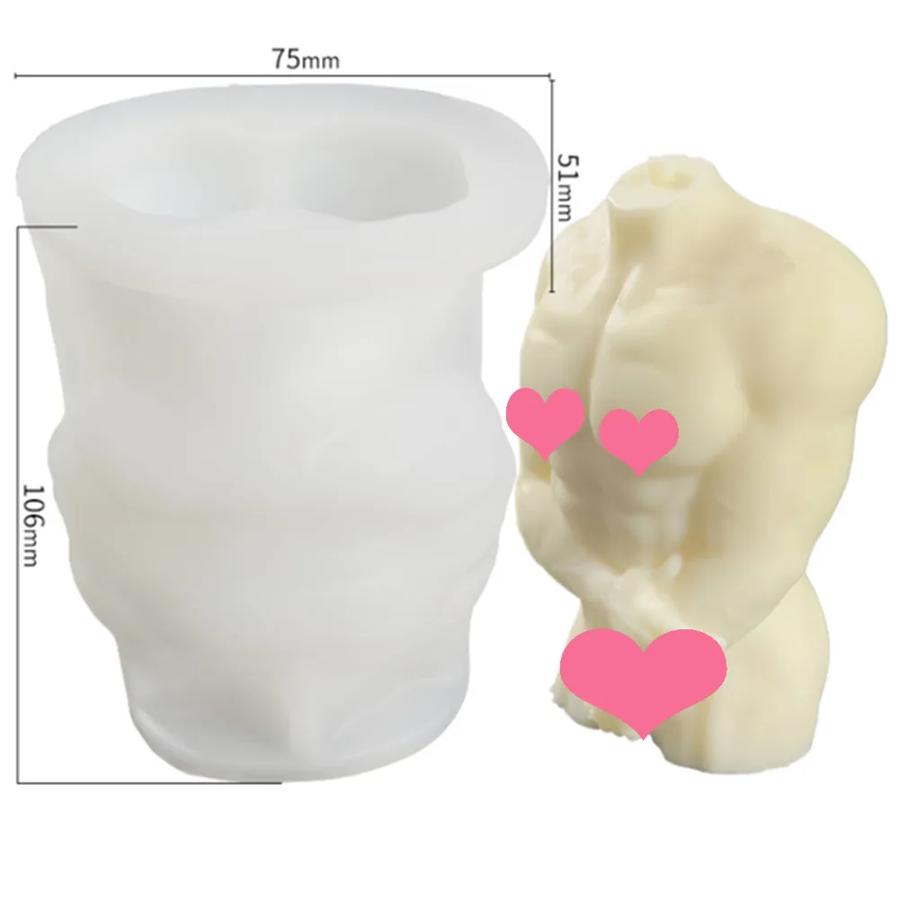 

3d Body Art Candle Silicone Mold for Women Model Human Body Silicone Mold Crystal Resin Wax Mold Aromatherapy Candle