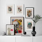 Настенная Картина на холсте с изображением Человека, сердца, мозга, легких, скандинавские плакаты и принты, настенные картины для гостиной, офиса, врача