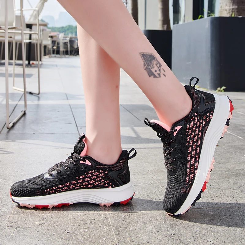 New Men's and Women's Golf Training Shoes Men's Non-slip Golf Shoes Outdoor Grass Comfortable Men's Sports Golf Shoes Size 36-45