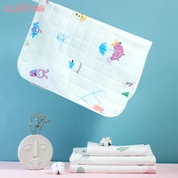 kaili 1 pic baby changing mat 5 layer septum washed diaper foldable reusable cotton nappy instant absorb urine pad for newborn