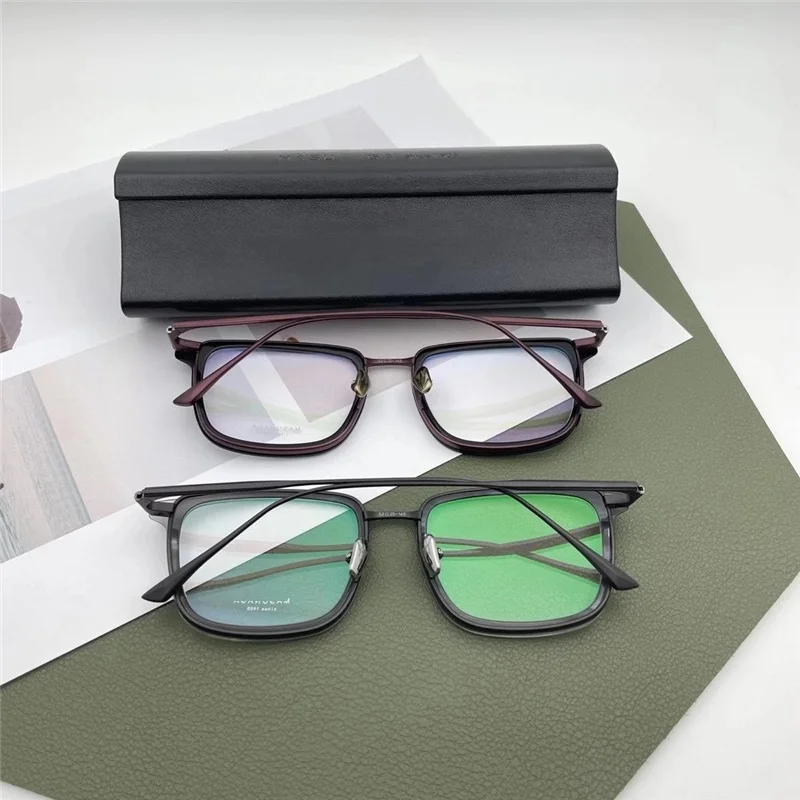 Оправа для очков Мужская квадратная с большим лицом японские оправы ручной