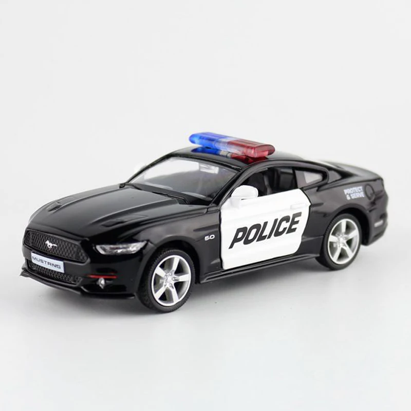 HOMMAT 1:36 весы Ford Mustang 2015 полицейская модель автомобиля сплав литая игрушечного