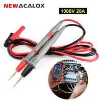 newacalox multimeter test leads kit 1000v 20a precision sharp probe test lead gold plated probe for most of digital multimeter