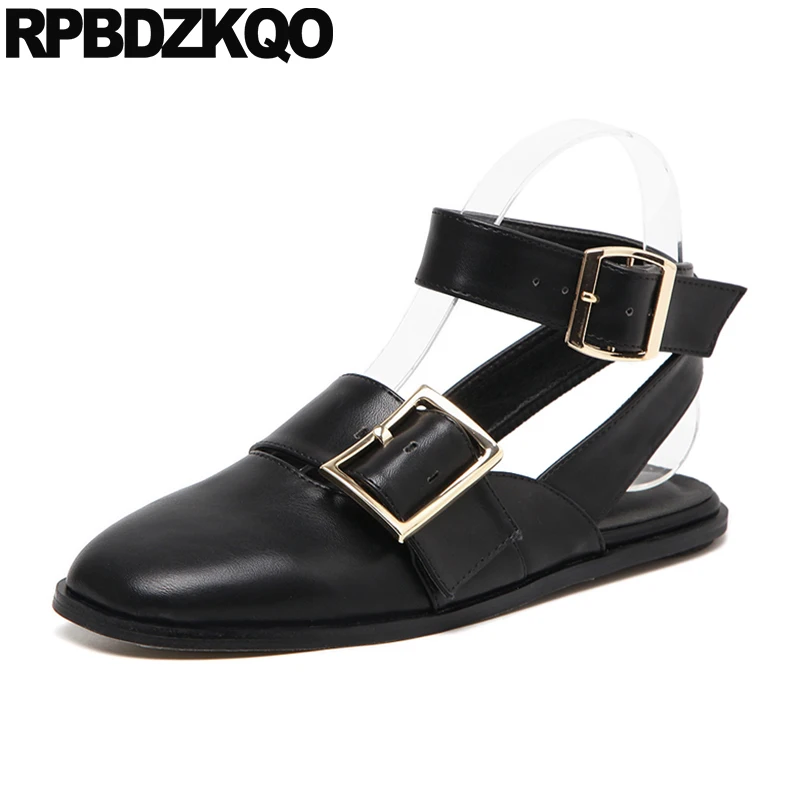 Босоножки женские с ремешком на щиколотке удобные дизайнерские сандалии плоской