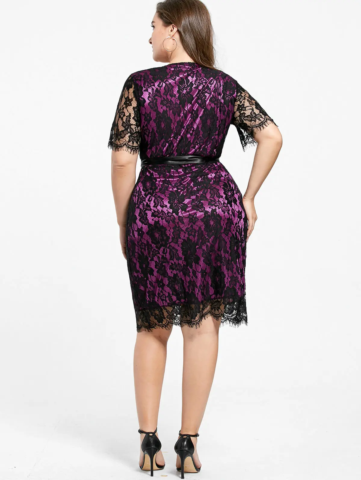 TUHAO Big Size 5XL 4XL 3XL Women Lace Dress Elegant Party Night Dresses Casual Loose Sexy Plus Size Dress Large Vestidos LZ24