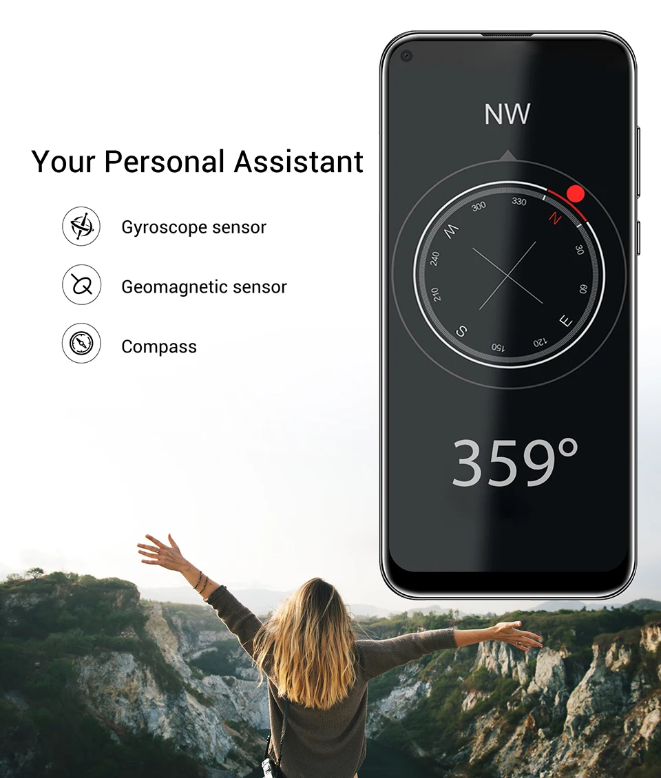 Смартфон OUKITEL C17 6,35 ''с тройной камерой MT6763, четыре ядра, Android 9,0, 3 ГБ, 16 ГБ, распознавание лица, отпечаток пальца, 4G, мобильный телефон, 3900 мА/ч