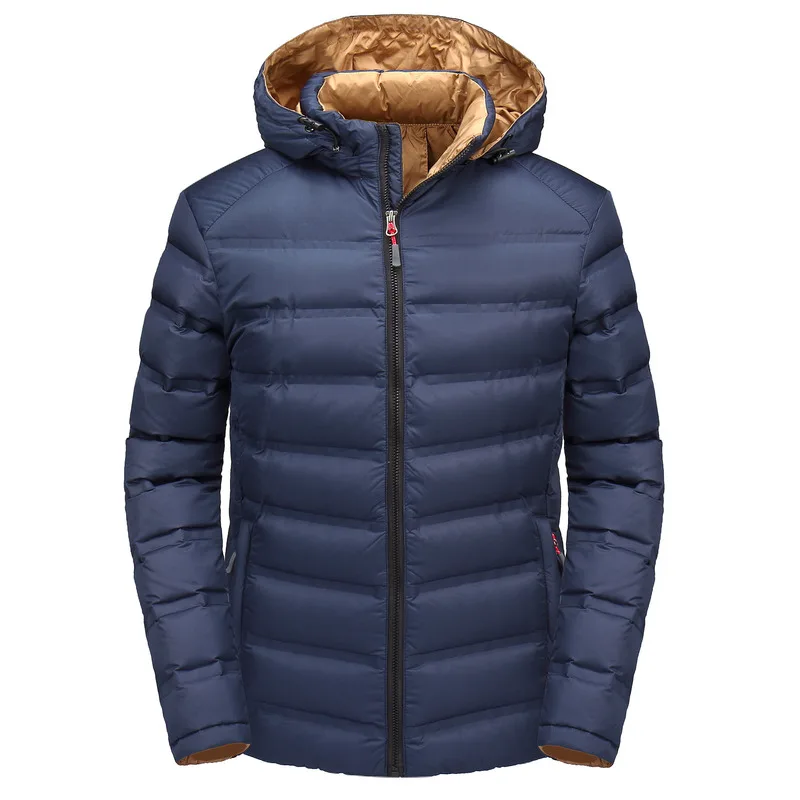 Мужской пуховик зимний теплый Повседневный со стоячим воротником | Мужская