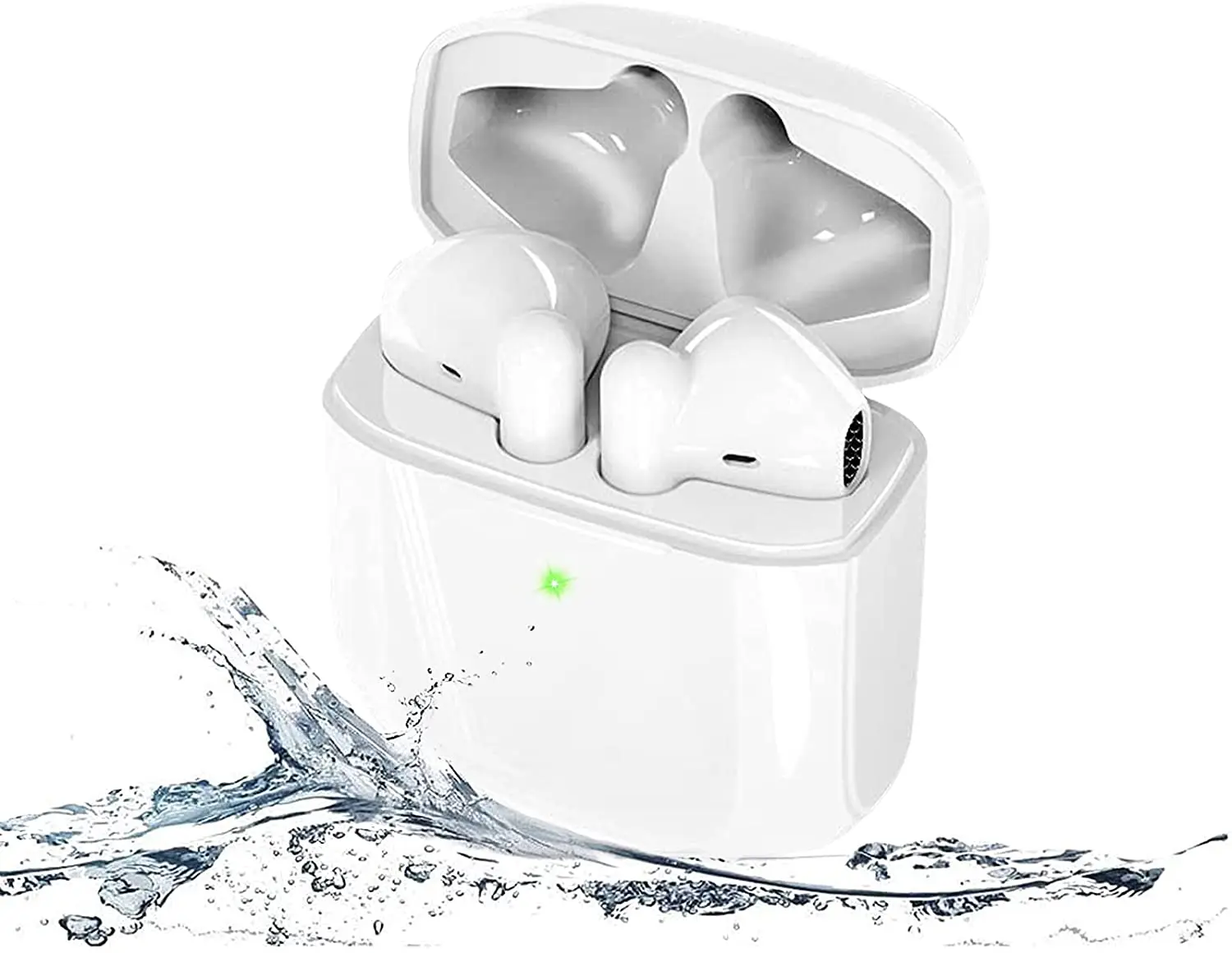 

True Wireless Earbuds, Bluetooth Head phones, Smart Display,Touch Control, with Wireless Charging Case,IPX5 Waterproof, Stereo