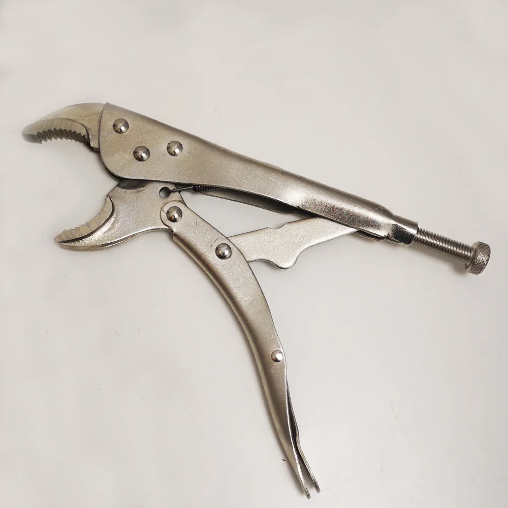 Зажимные плоскогубцы 4/5/7/10 дюйма регулируемые тиски с круглым носом изогнутые