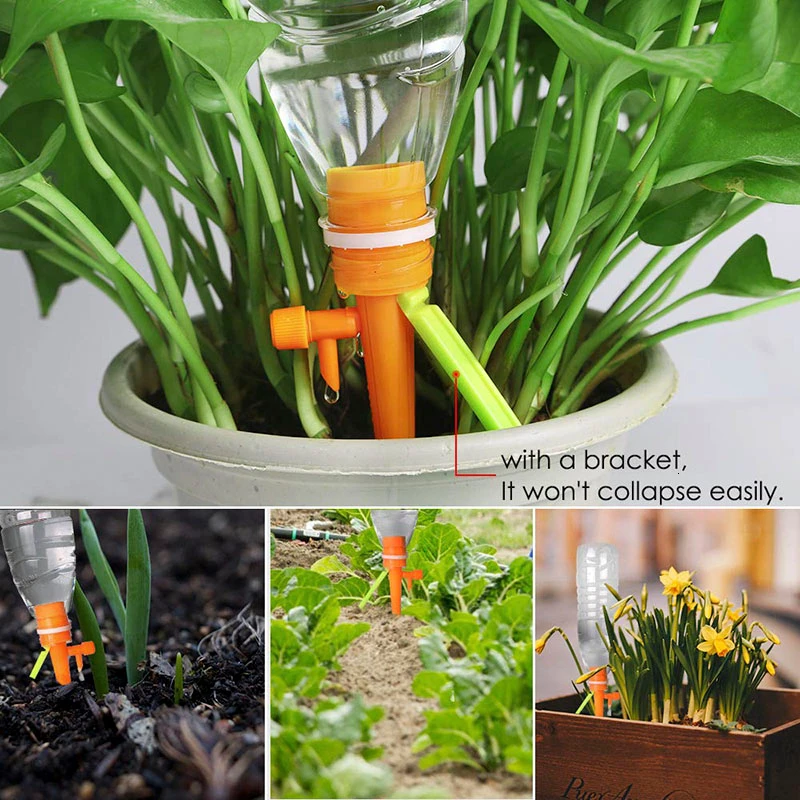 

72/36/24/6pcs Auto Drip Irrigation System Automatic Watering Spike Garden Plants Flower Indoor Outdoor Waterers Bottle Dripper