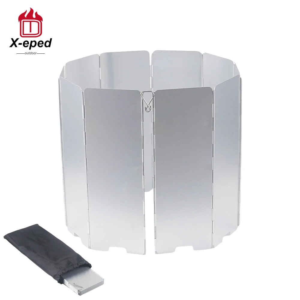 Плита из оксида алюминия 10 тарелок ветрозащитный экран складная для пикника