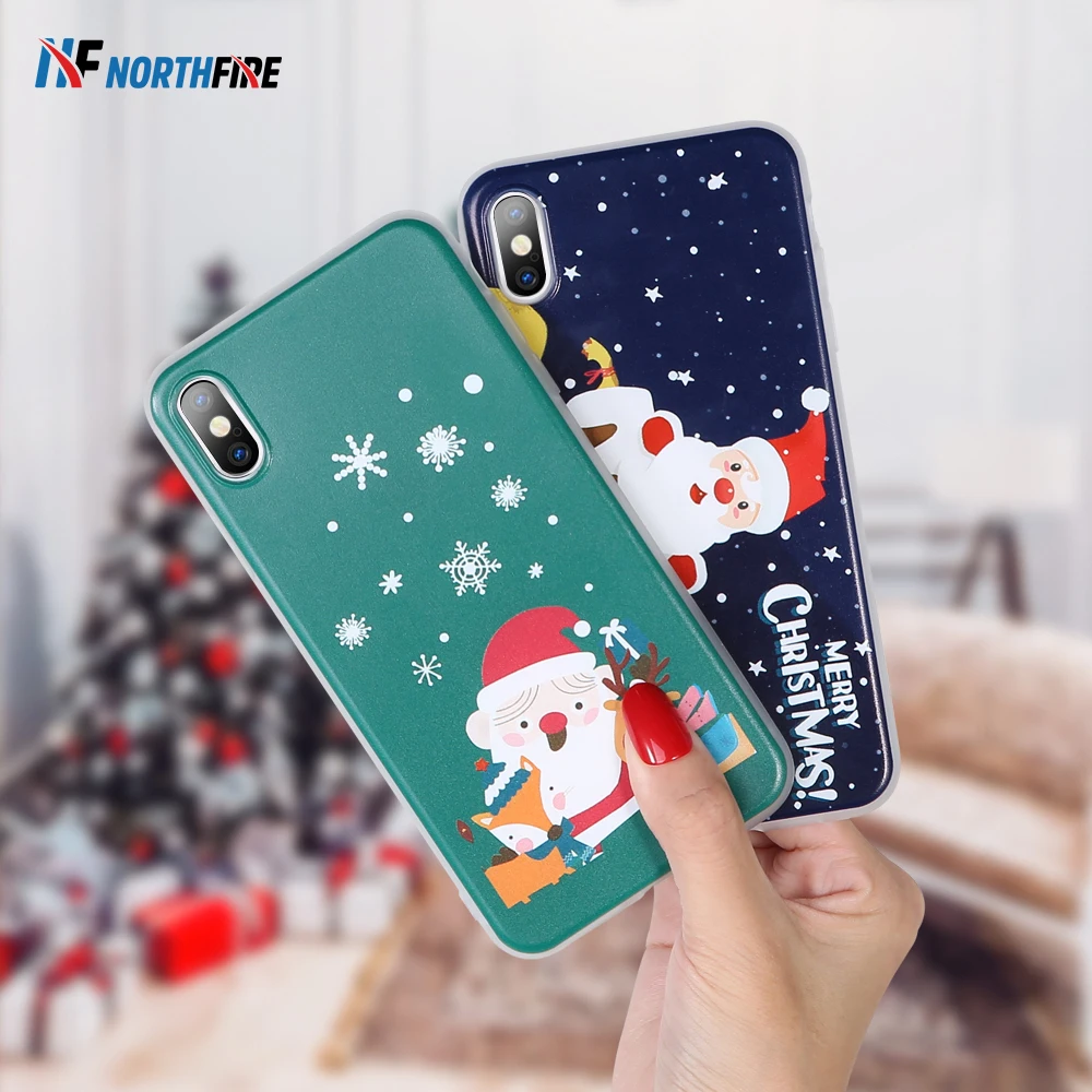 Рождество Подарки на Новый год матовый чехол для телефона samsung S8/S9/S10 плюс S10 E