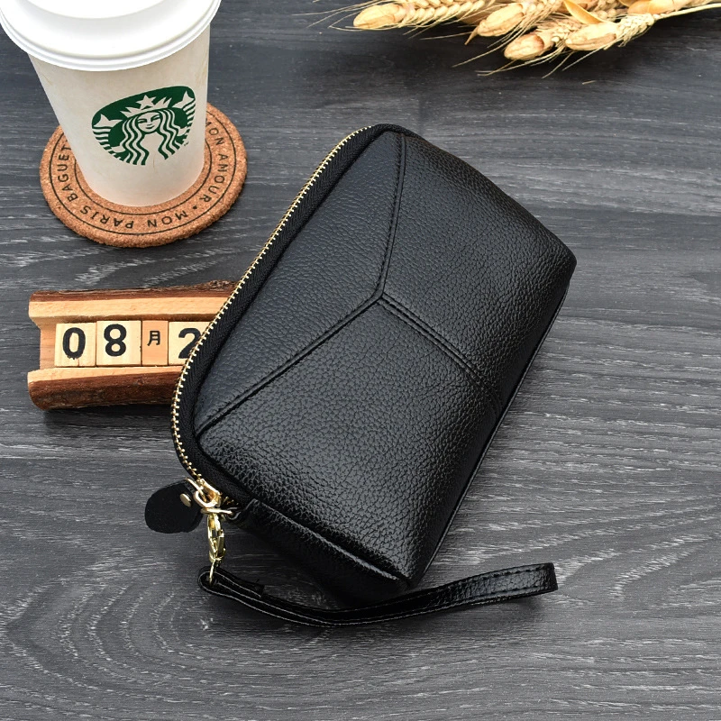 

NEW PU Leather Female Plaid Money Purses Fashion Ladies Small Wallet with Zipper Coin Pocket Black Women Long Bifold Wallets