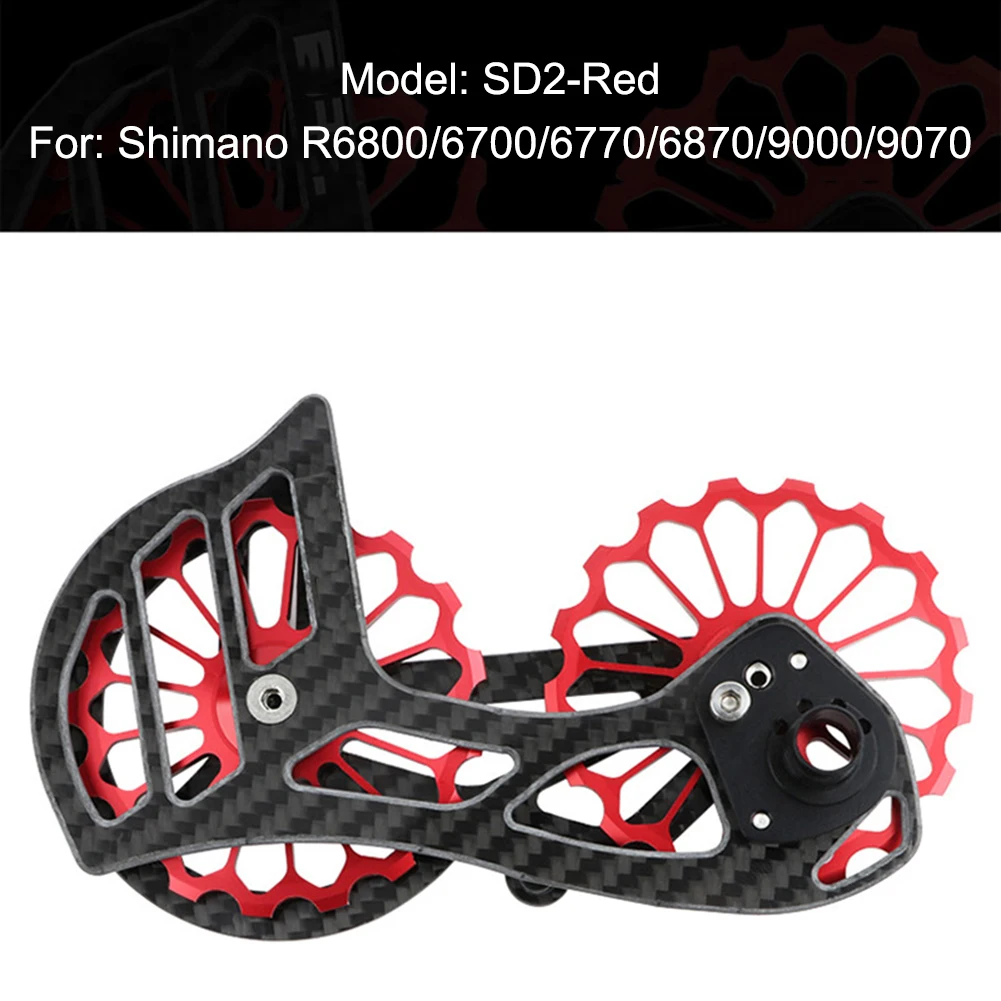 

Road Bike Rear Derailleur SD2/3/4 Carbon Fiber Frame with Bearing for Shimano R6800/R7000/R8000 and More Drop shipping