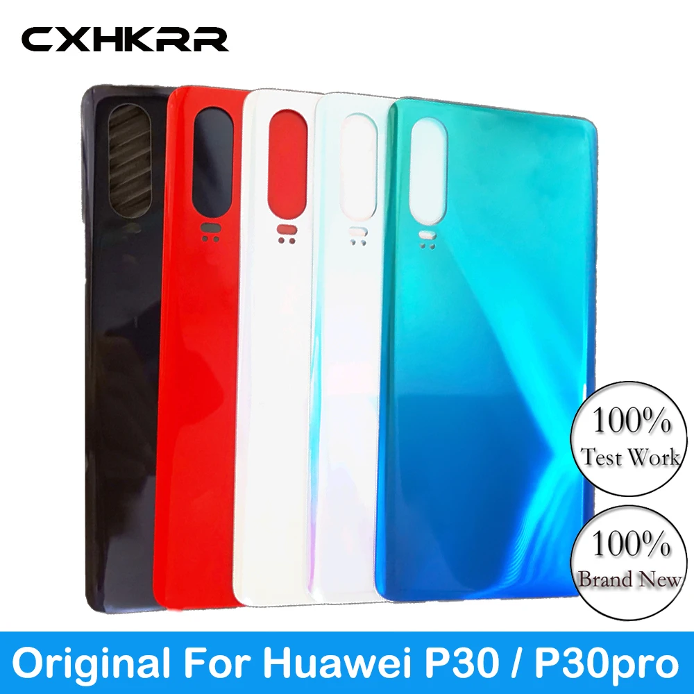

For HUAWEI P30 Back Battery Cover Case 3D Glass Rear Door Housing Cover Case , For huawei p30pro Battery Cover New original