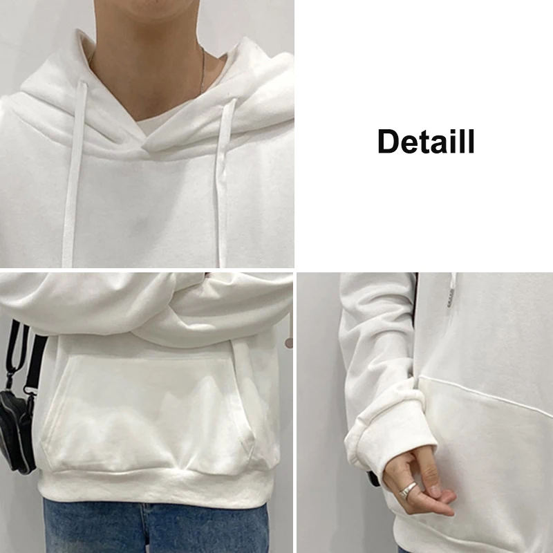 

Men with Hat Hoodies Sweatshirts Plus Size 3XL Letter Print Harajuku Loose Males Handsome Leisure Chic Trendy Simple All-match