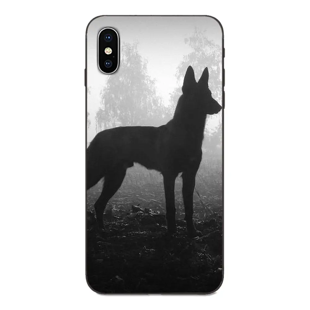 as picture Мягкие чехлы Capa Belgian Tervuren Malinois Dog Art для Apple IPhone X XS Max XR 4 4s 5 5S SE 6 6S 7 8 Plus - Цвет: as picture