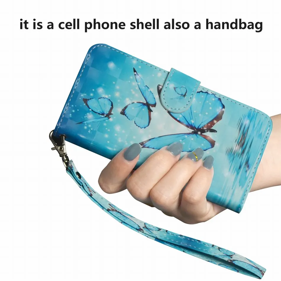 Чехол Бумажник для телефона с изображением животных Samsung A10 A20 A30 A40 A50 A70 A6 A7 A8 A9 2018