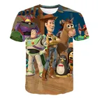 Рубашка с принтом История игрушек, новая и интересная футболка для мальчиков и девочек, модная детская футболка с круглым вырезом и короткими рукавами, 3D