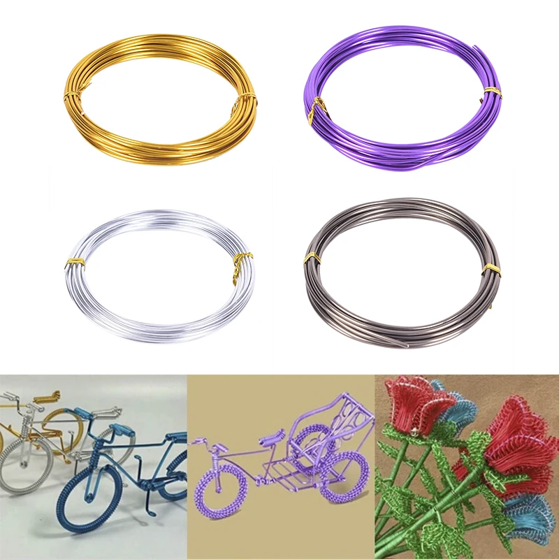 Анодированный круглый алюминиевый провод 1 мм/1 5 мм/2 мм Универсальный окрашенный