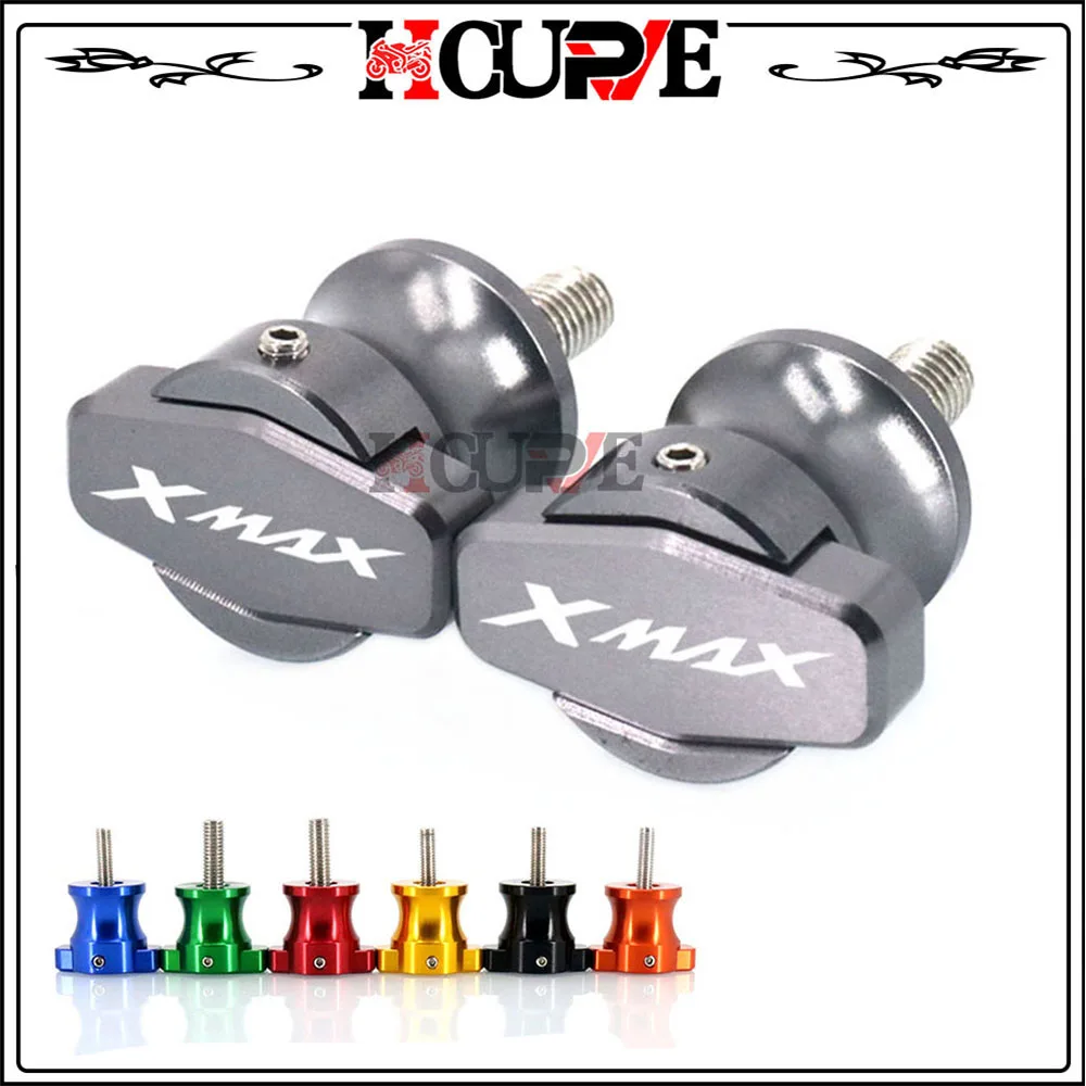 

For YAMAHA XMAX X-MAX 125 250 300 400 XMAX300 2017-2019 Motorcycle CNC Frame Stands M6 Screws sliders Swingarm Spools Slider 6MM