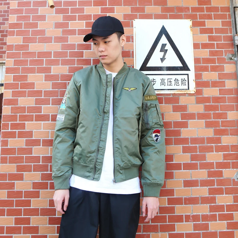 

Army Green Spring Jacket Men Winter Plus Size Sportwear Bomber Suit Baseball Men Jacket Coat Casual Autumn Streetwear Roupas
