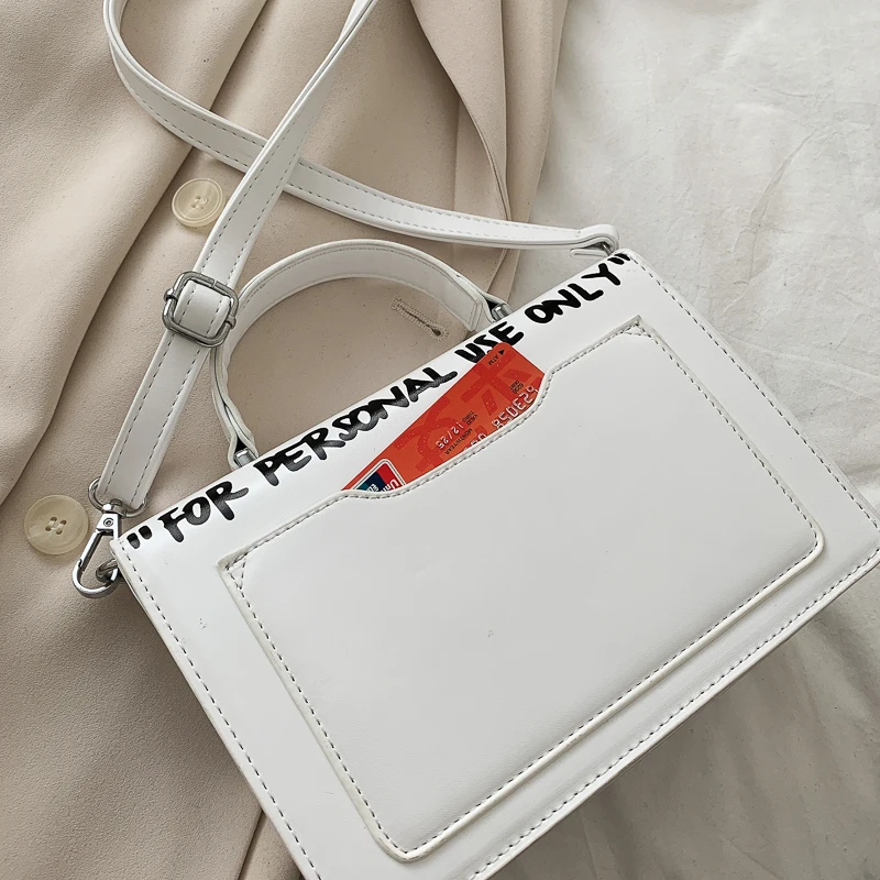 

Fashion Letter Printing Leather Crossbody Bags for Women Luxury Handbags Women Bags Designer Flap Shoulder Bag New Sac A Main