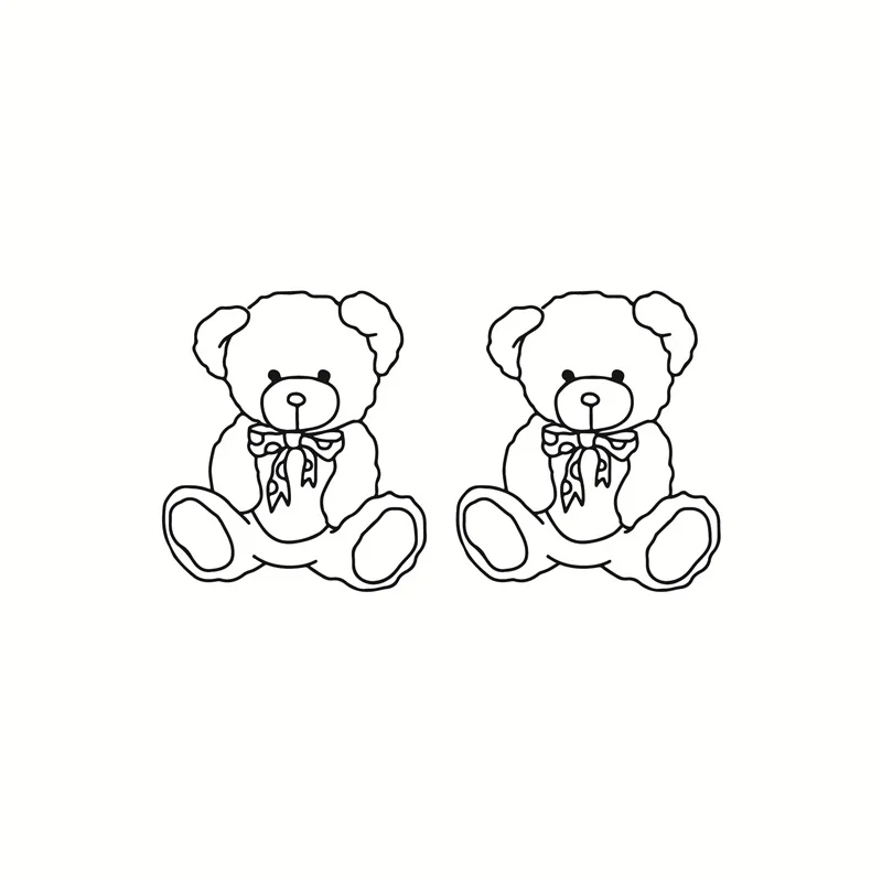 

Мультяшные наклейки, костюмы для косплея, временные водонепроницаемые наклейки, татуировки с милым медведем, стиль темной девушки