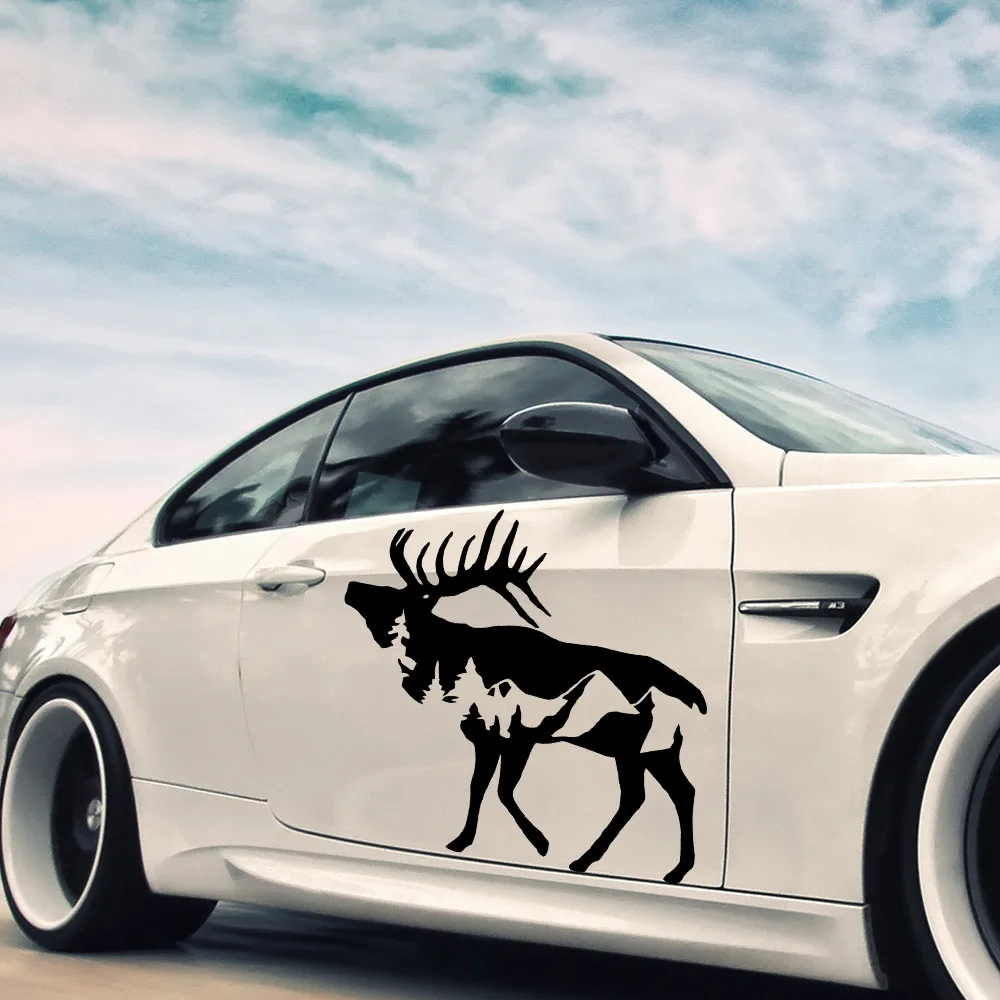 

New Design Animal forest Stickers Voiture Vinyl Decal For Rearview Mirror Car Head Engine Cover Windows Decoration