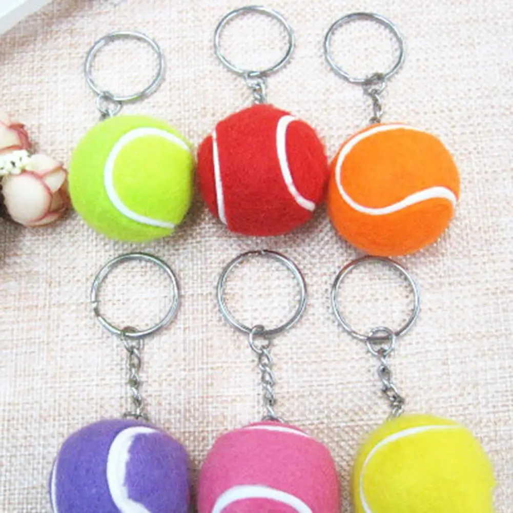 Брелок для ключей, мягкий, милый, спортивный мини-мяч, брелок для ключей «теннис», для детей, брелок для ключей «теннис» брелок для ключей fashion jewelry