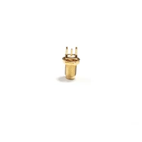 1pc rp sma female jack nut rf coax connector end launch pcb straight goldplated new wholesale