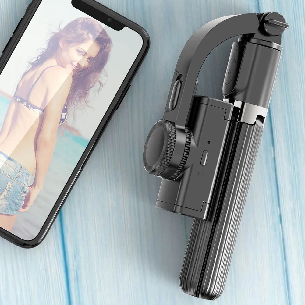 

Wireless Remote 360 Rotation Foldable Mini Gimbal Stabilizer Selfie Stick with Remote Shutter for iPhone Android