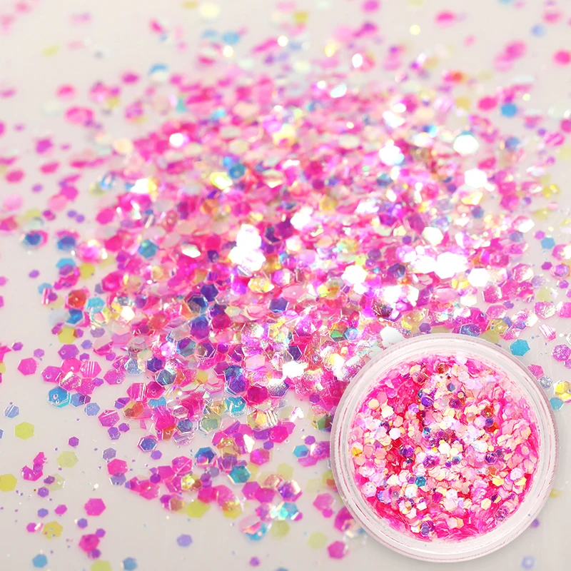 1 коробка блестки для ногтей сверкающие флаки блестящие украшения нерегулярные